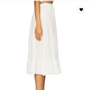 For Love & Lemons white Poplin skirt